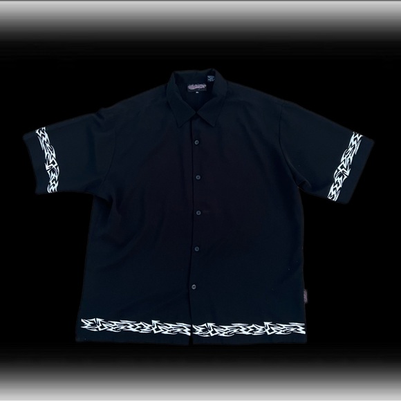 Black and Silver Button Down - Picture 1 of 6